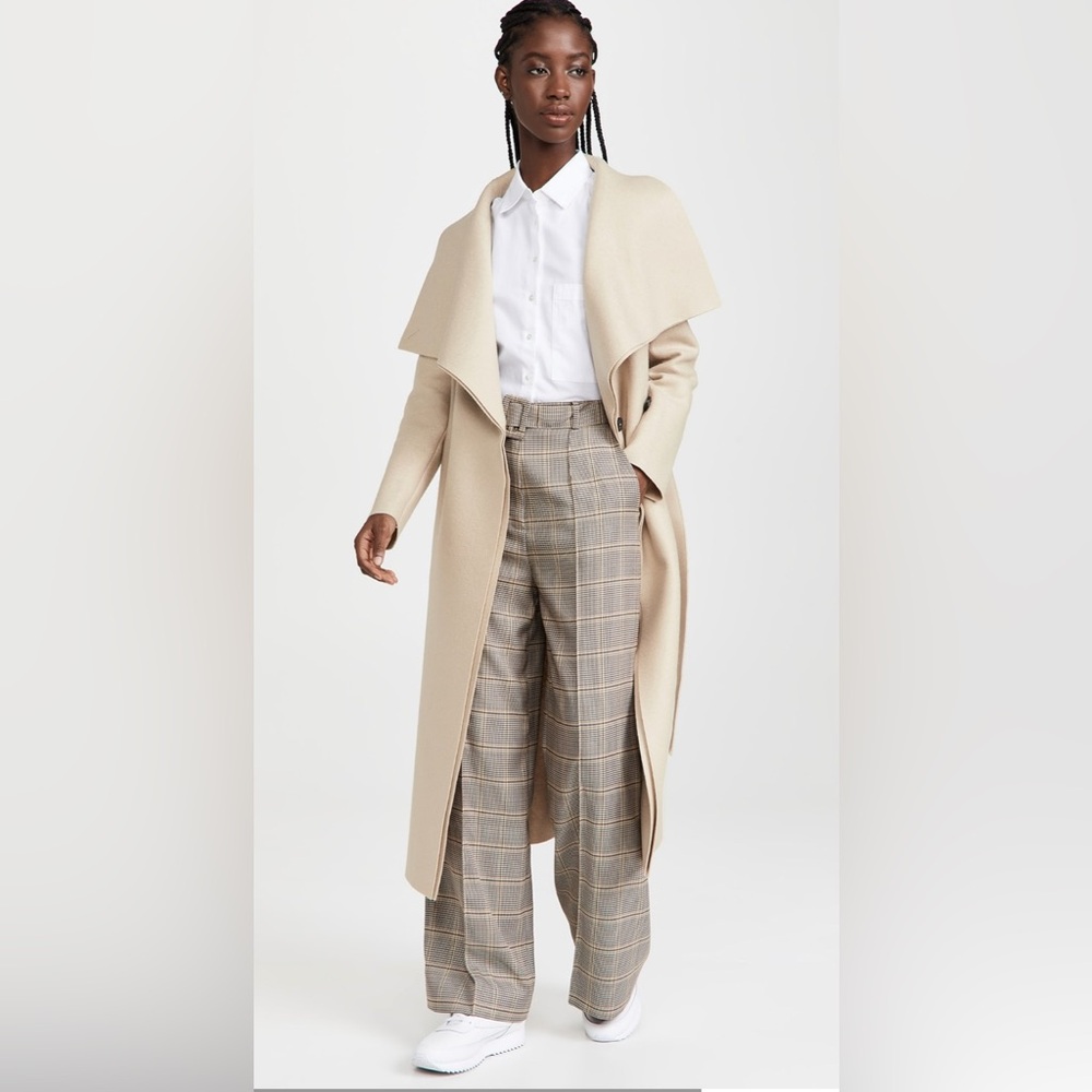 Harris Wharf London Long Volcano Coat Pressed Wool